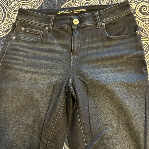 Inc Blue Jeans size 8 frayed patches on legs and cuff of Jean💙 - Picture 2 of 16